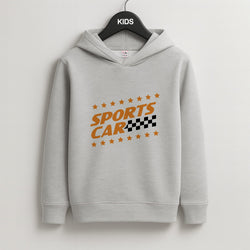 Sports Car Kids Grey Hoodie