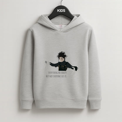 Everything Has Beauty - Scissorhands Kids Grey Hoodie