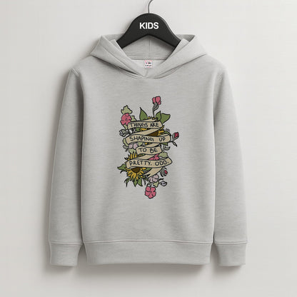 Things are Shaping up to be Pretty Odd Kids Grey Hoodie