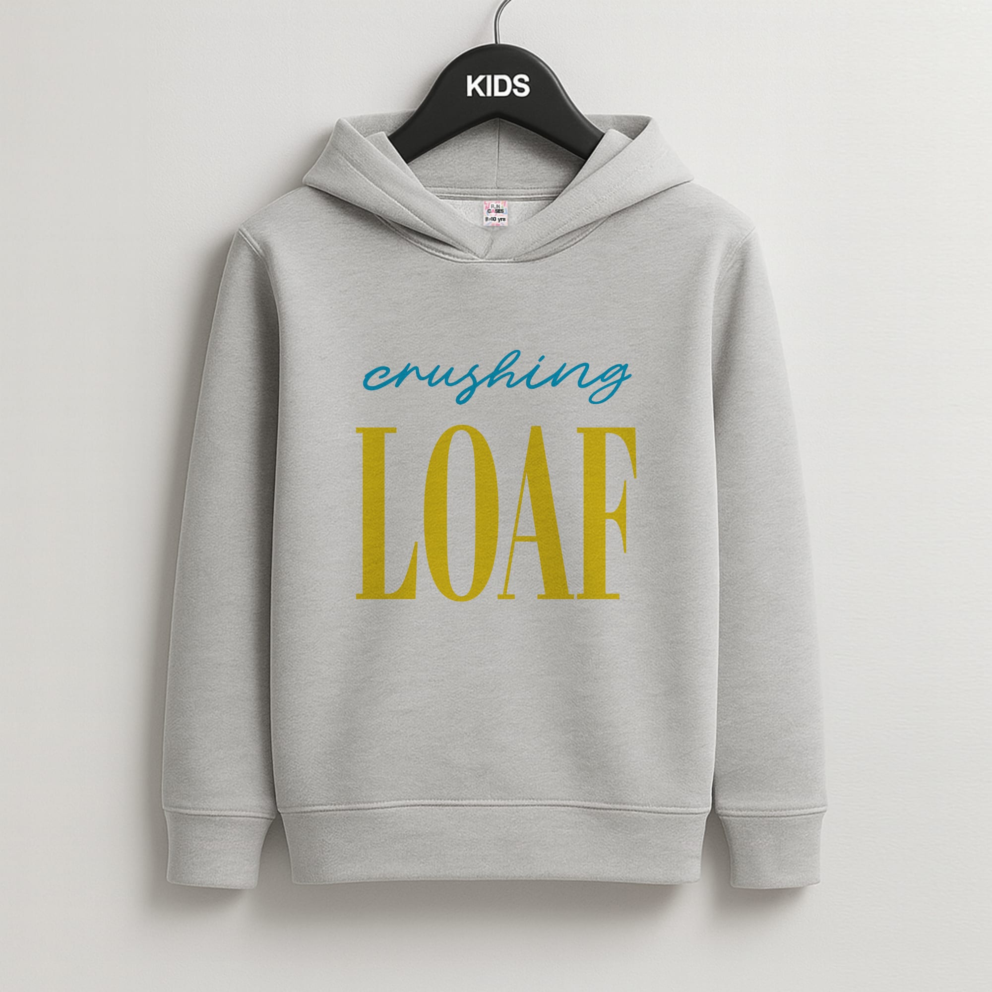 Crushing Loaf Blue Kids Grey Hoodie