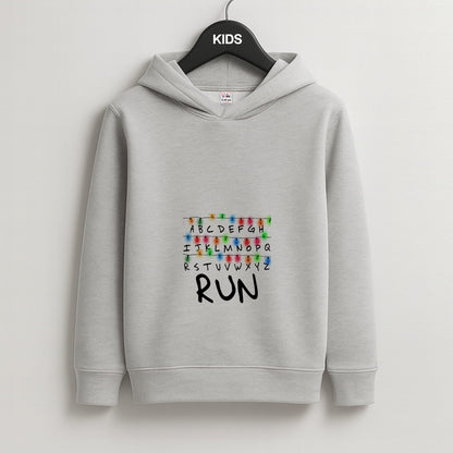 Run Kids Grey Hoodie