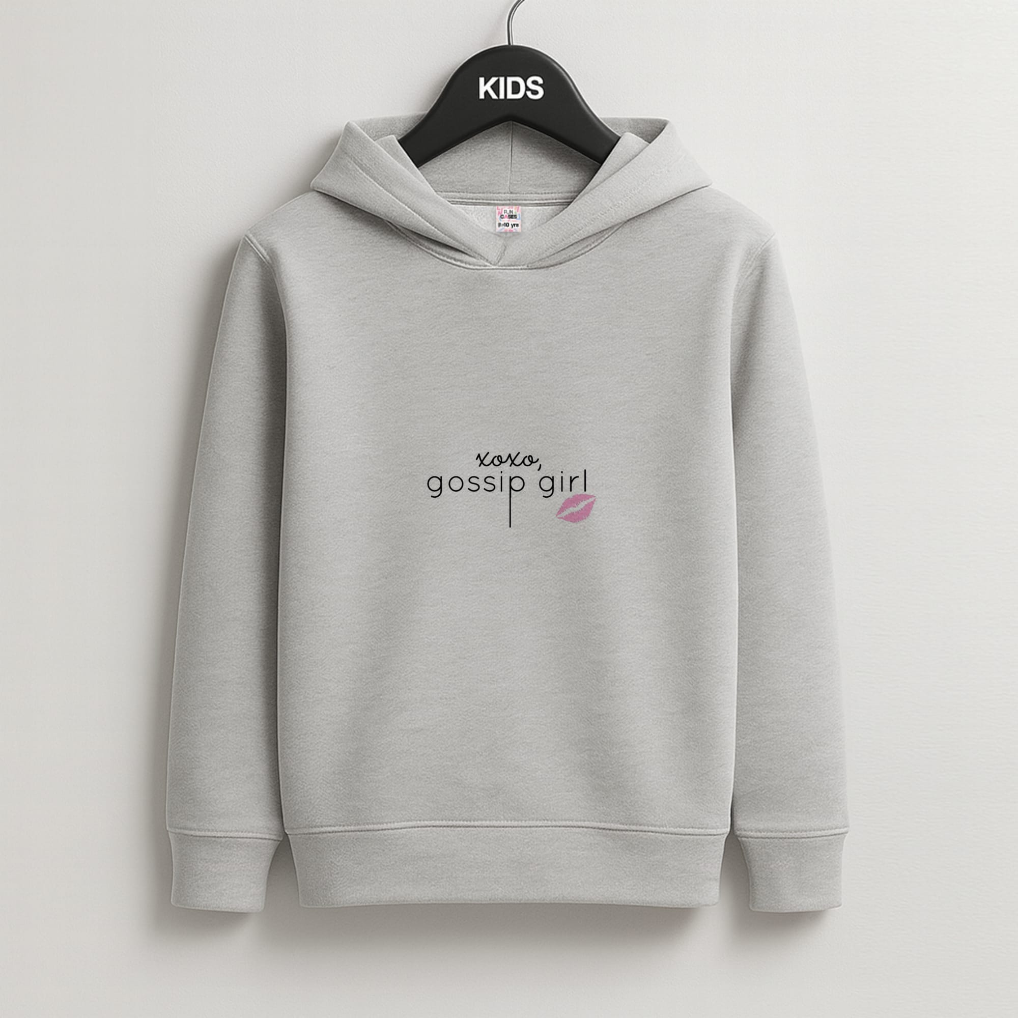 XOXO Gossip Kids Grey Hoodie