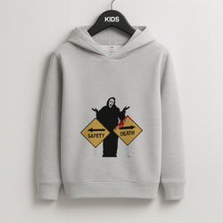 Safety Or Death - Scream Kids Grey Hoodie