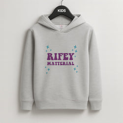 Rifey Material Kids Grey Hoodie