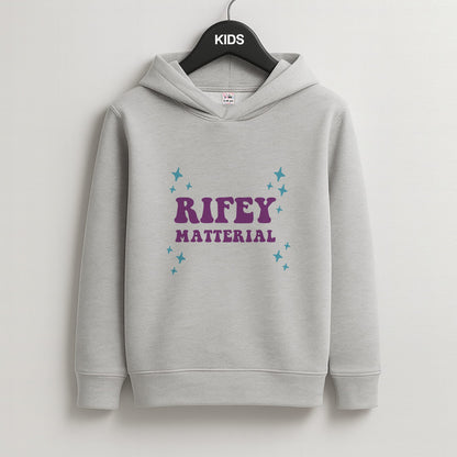 Rifey Material Kids Grey Hoodie
