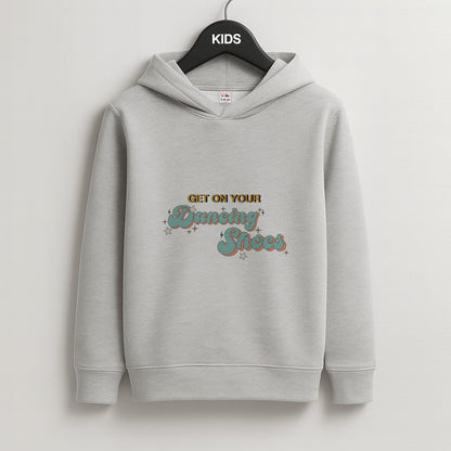 Get On Your Dancing Shoes Kids Grey Hoodie