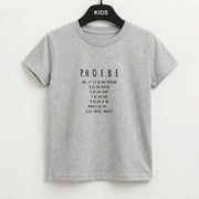 Spelling Phoebe Kids T-Shirt 2