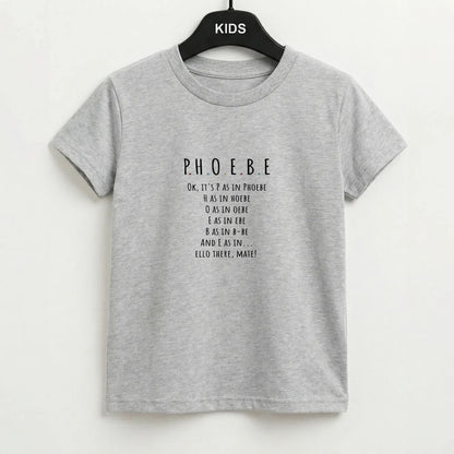 Spelling Phoebe Kids T-Shirt