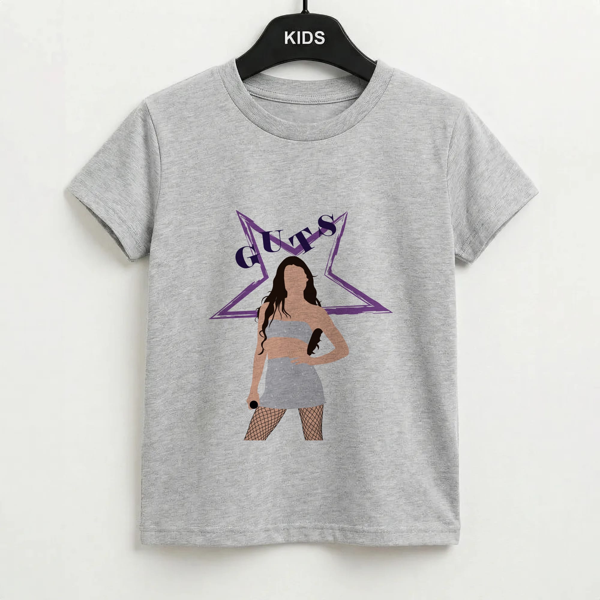 Dark Purple Olivia Kids T-Shirt