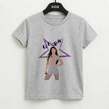 Dark Purple Olivia Kids T-Shirt