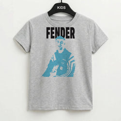 Fender Silhouette Blue Kids T-Shirt