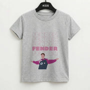 Fender Pink Sports Jersey Kids T-Shirt 2