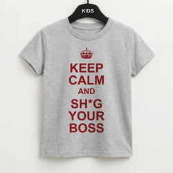 Keep Calm With Your Boss Kids T-Shirt