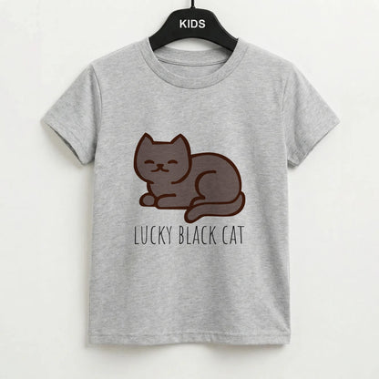 Lucky Black Cat - Cats Kids T-Shirt