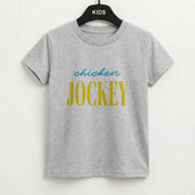 Chicken Jockey Blue Kids T-Shirt 2