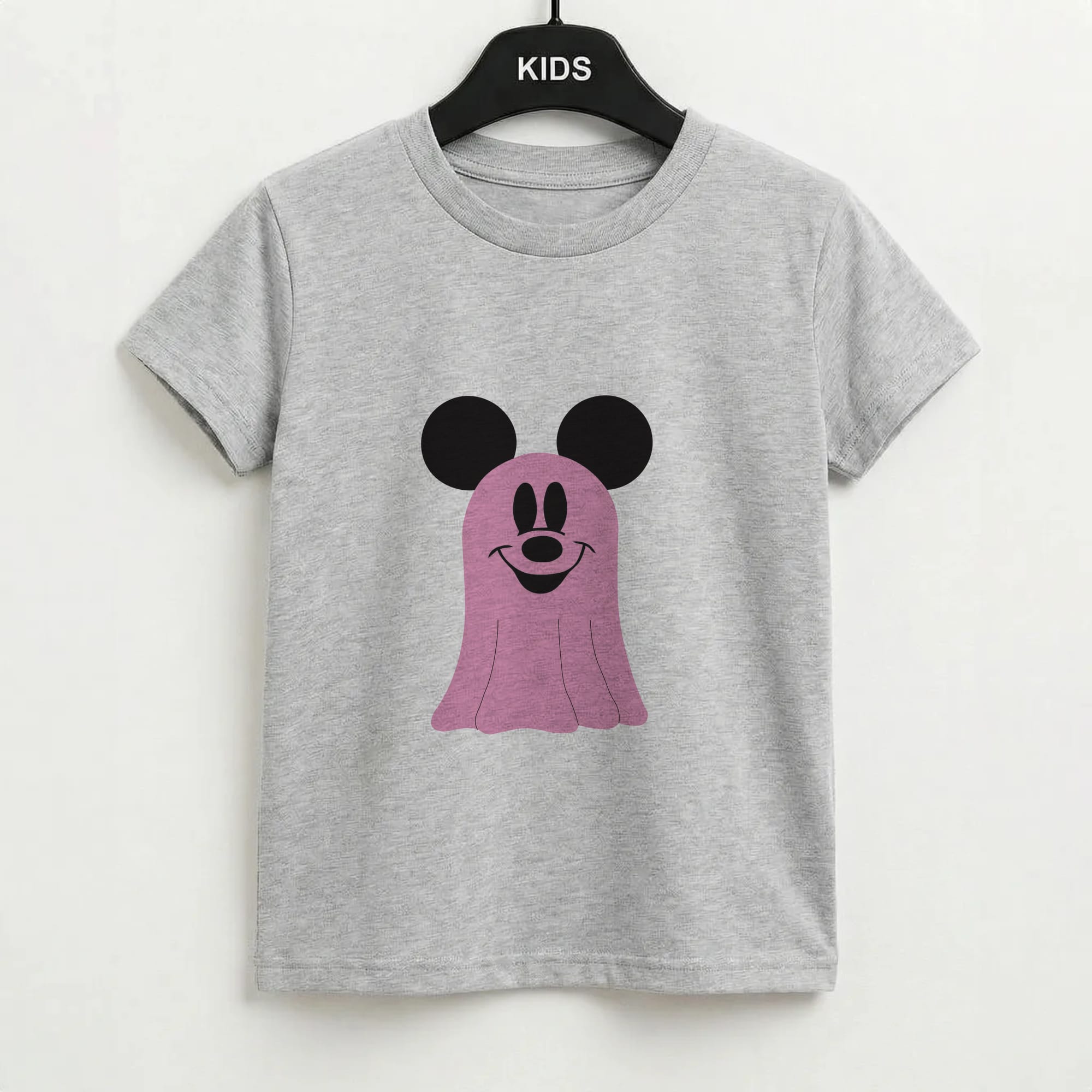 Mouse Ghost Pattern Halloween Kids T-Shirt