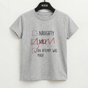 An Attempt Was Made - Naughty Or Nice  Kids T-Shirt 2