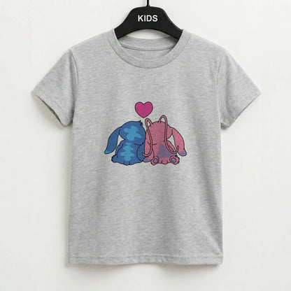 In Love - Pink Alien Kids T-Shirt