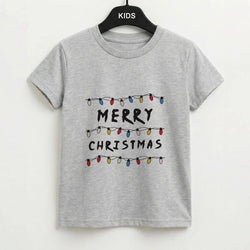Merry Christmas String Lights Kids T-Shirt