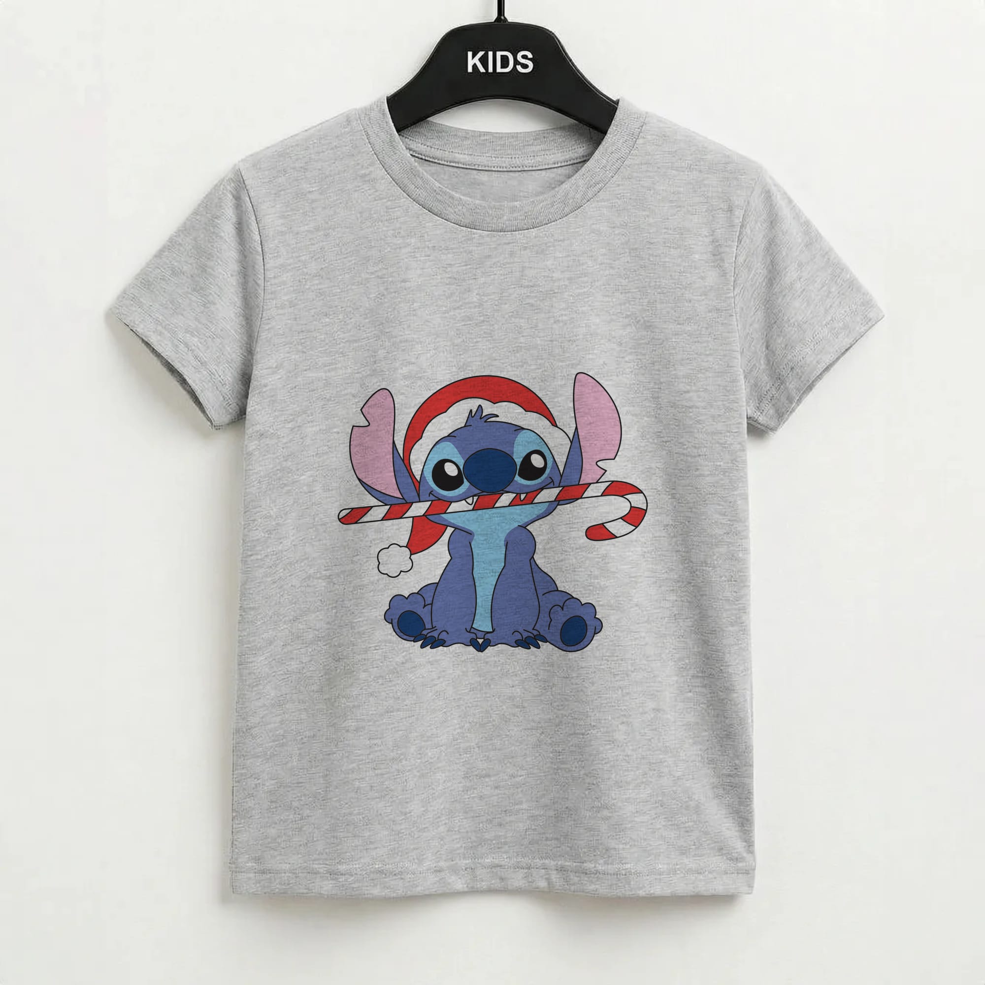 Cute Blue Alien Candycane Kids T-Shirt