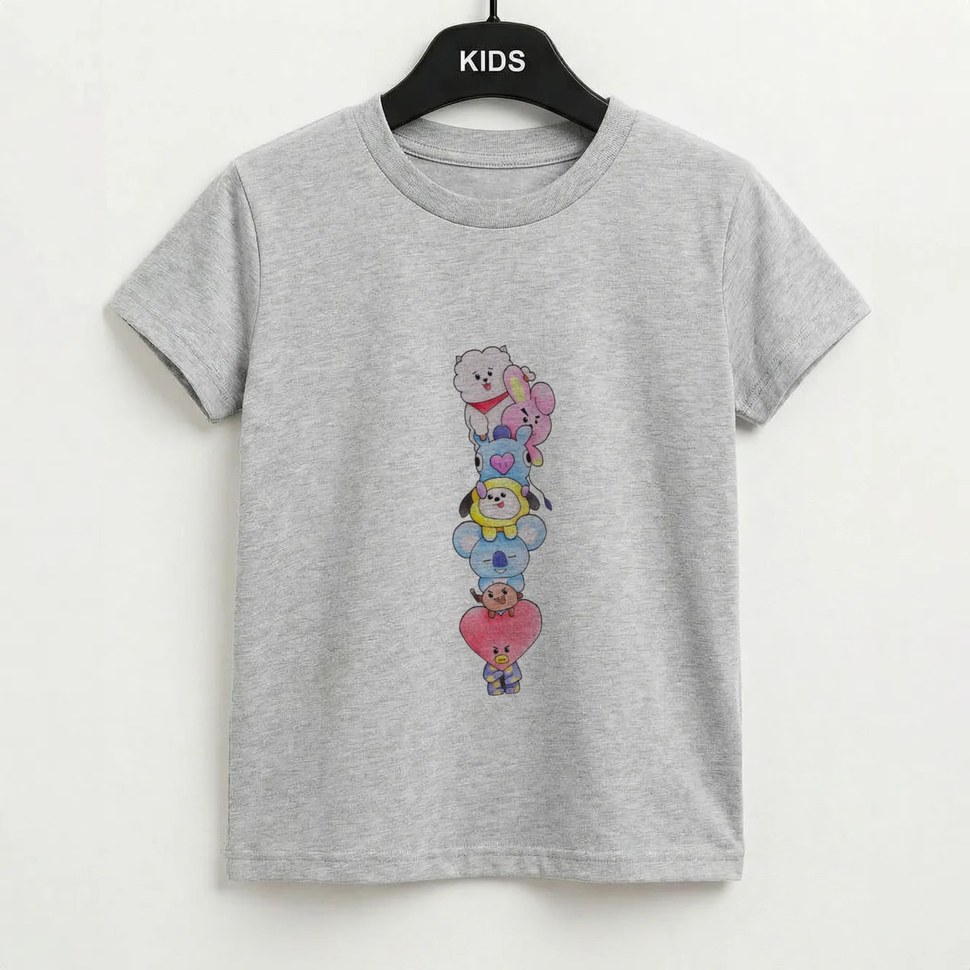 K-Pop Band BT21 Drawing Kids T-Shirt