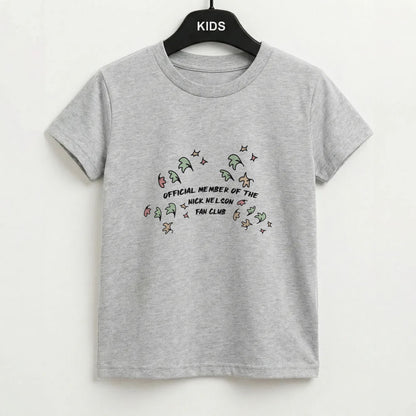 Official Member Of The Nick Nelson Fan Club - Heart TV Kids T-Shirt