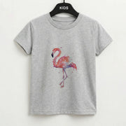 Watercolour Flamingo Painting Kids T-Shirt 2