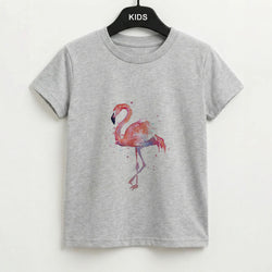 Watercolour Flamingo Painting Kids T-Shirt