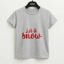 Let It Snow Snowflakes Kids T-Shirt