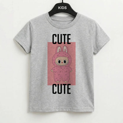 Cute Pink Monster Kids T-Shirt