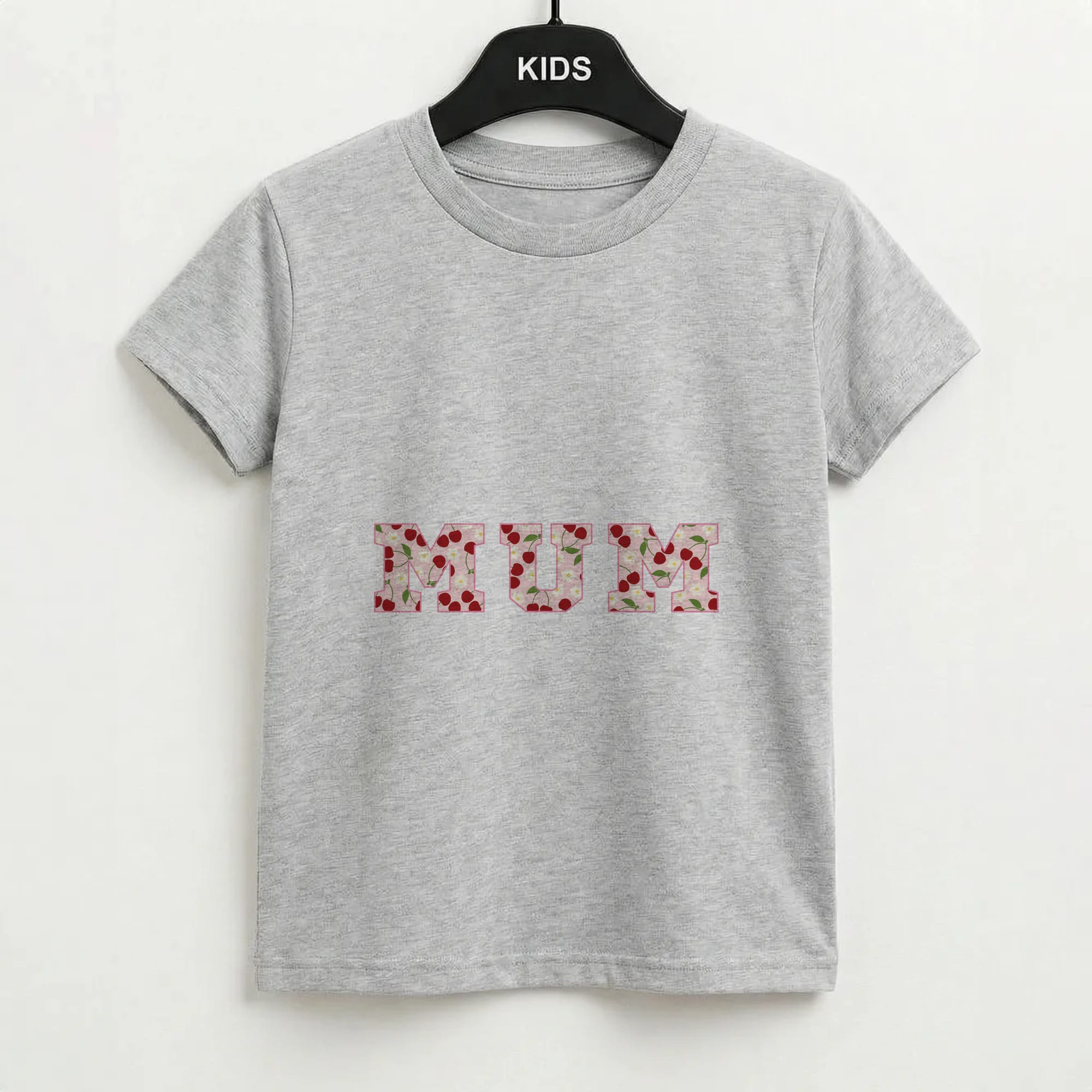 Floral Varsity Mum Kids T-Shirt