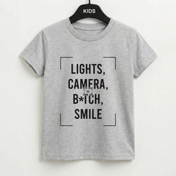Lights, Camera, B*tch, Smile Kids T-Shirt