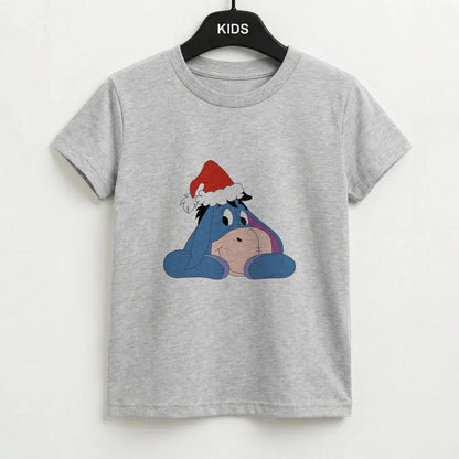Donkey Pattern Christmas Kids T-Shirt