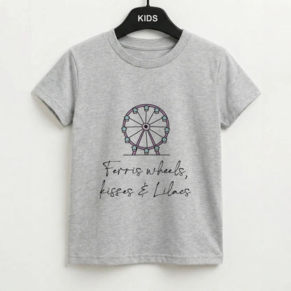 Ferris Wheels, Kisses & Lilacs Kids T-Shirt
