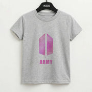 BTS Army Pink - K Pop Kids T-Shirt 2