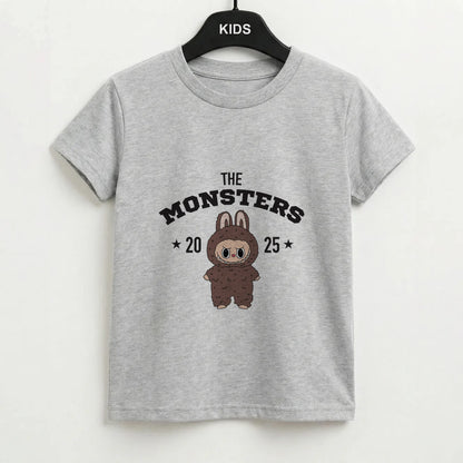 Cute Monster 2025 Biege Kids T-Shirt