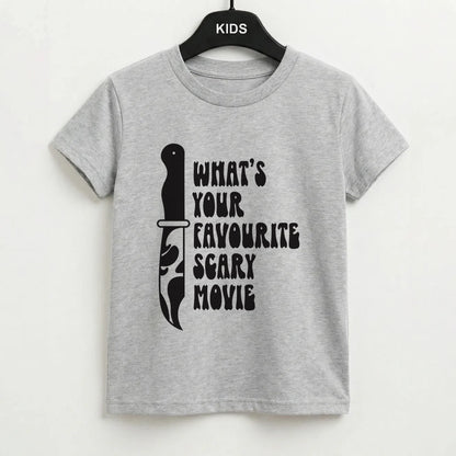 What's Your Favourite Scary Movie Trippy Kids T-Shirt