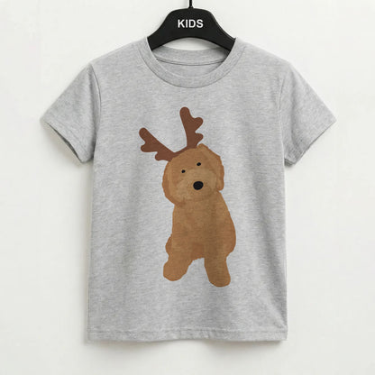 Dog Christmas Ears Kids T-Shirt