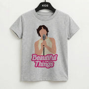 Neon Pink Beautiful Things Kids T-Shirt 2