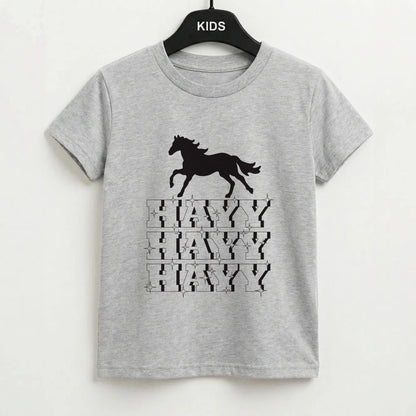 Hayy Hayy Hayy - Horses Kids T-Shirt