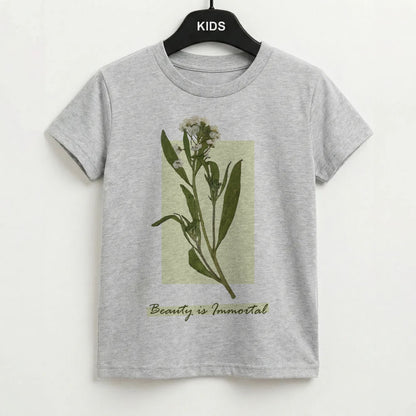 Beauty Is Immortal Press Flower Kids T-Shirt