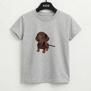 Brown - Dachshunds Kids T-Shirt 2