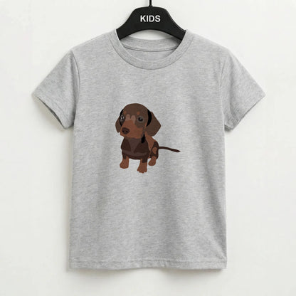 Brown - Dachshunds Kids T-Shirt