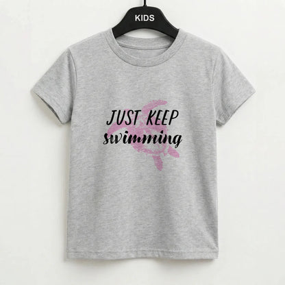 Just Keep Swimming - Summer Kids T-Shirt