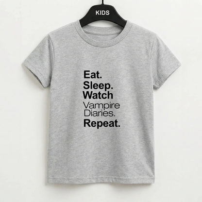 Eat Sleep Watch VPD Repeat Kids T-Shirt