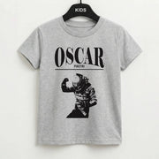 Oscar Orange And Black Kids T-Shirt 2