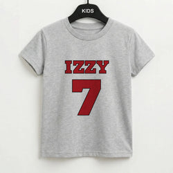 Black And White Stripes - Personalised Football   Kids T-Shirt