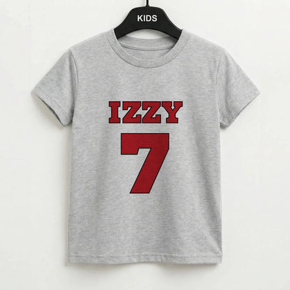 Black And White Stripes - Personalised Football   Kids T-Shirt