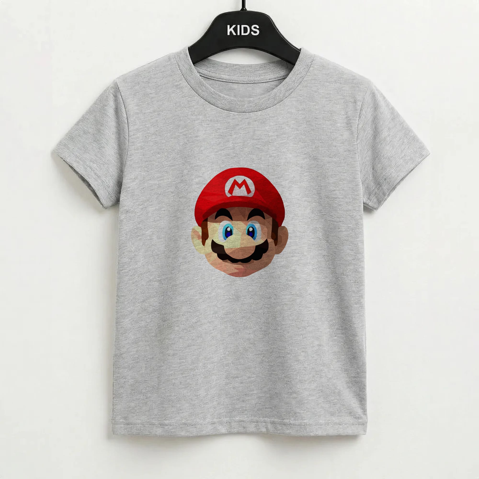 Mario Face - Mario Kids T-Shirt