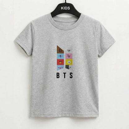 BT21 K-Pop Band Logo Kids T-Shirt